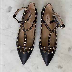 Valentino rockstud flat shoes